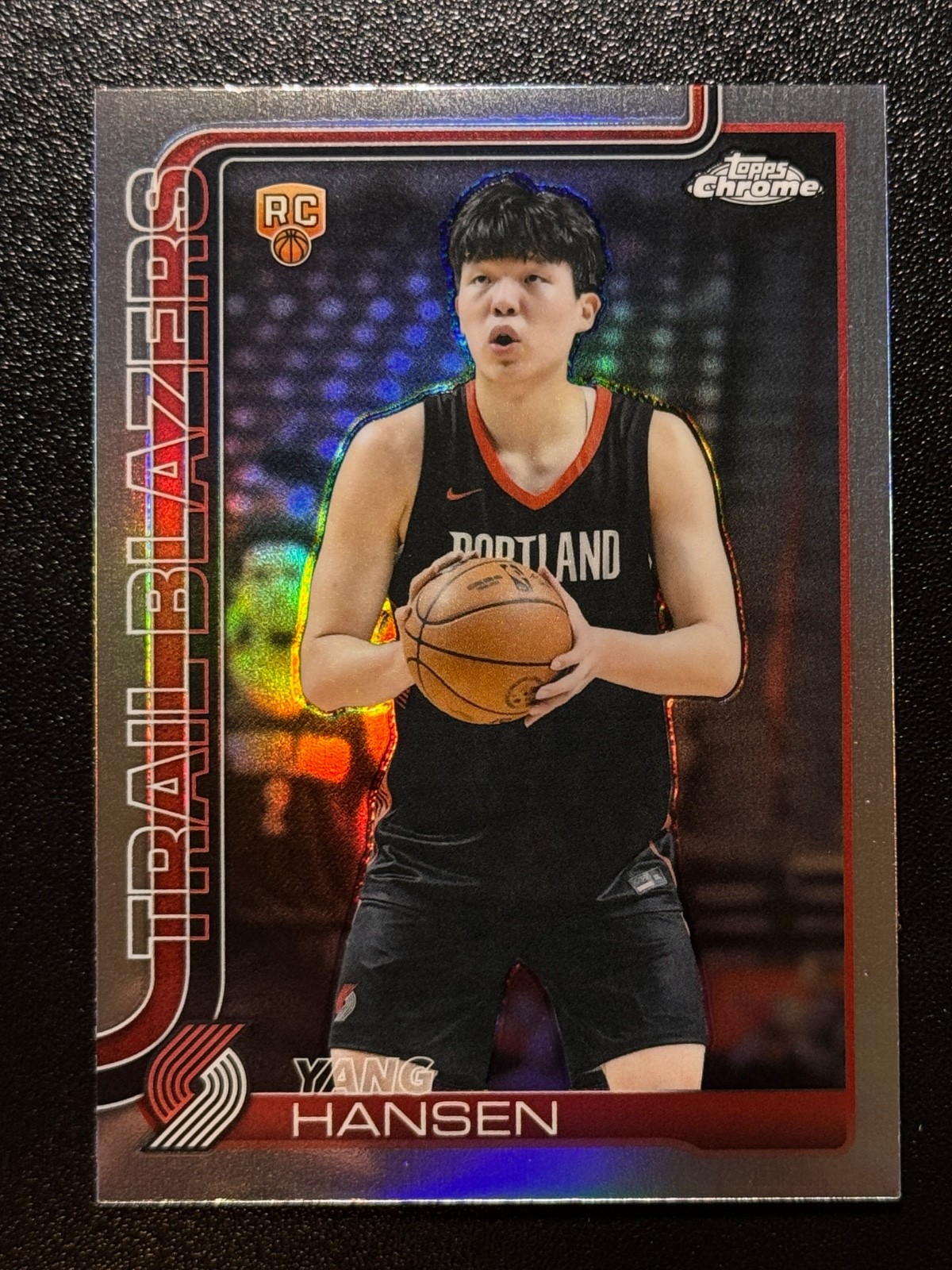 YANG HANSEN - 2025-26 Topps Chrome Basketball - #266 Rookie RC Silver Refractor