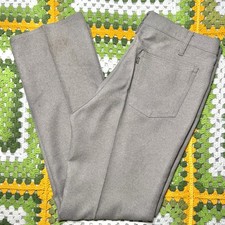 Vintage 1970s Levi's Sta-Prest Brown Pants Men's 38 X 32 Talon Zipper USA