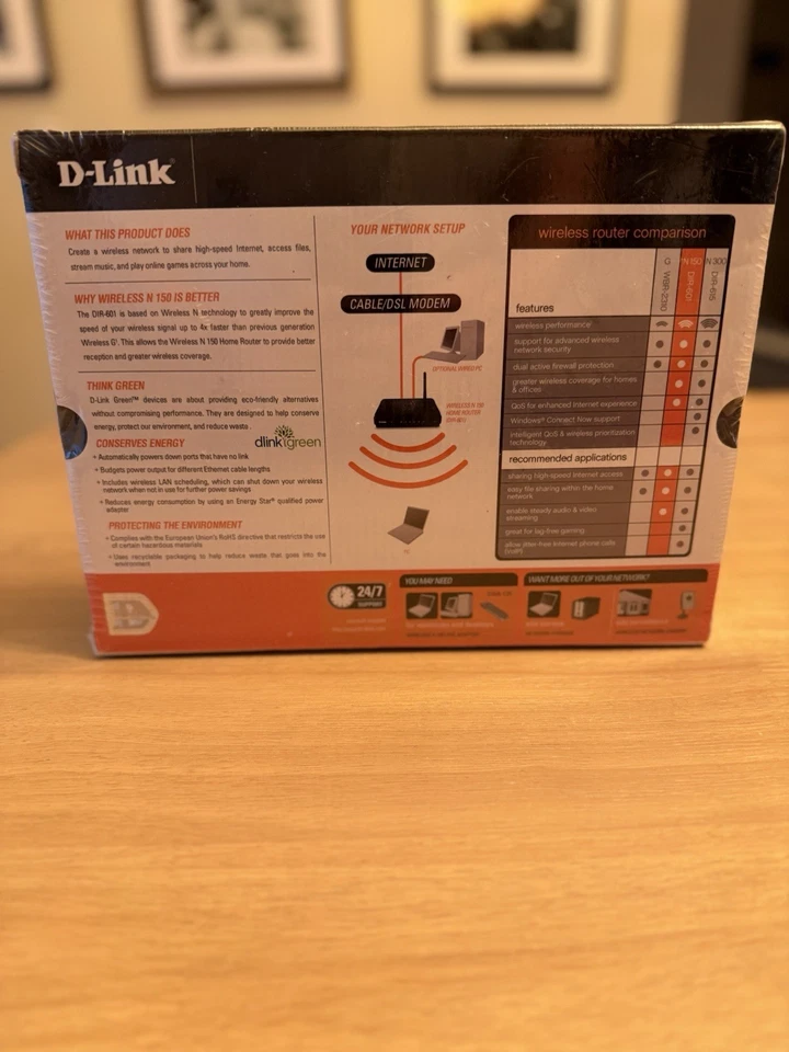 D-Link DIR-601 Wireless Home Router 150Mbps Wireless N 4 Port Powers On - Image 2 of 4