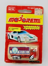 Majorette Vintage #265 Cargo Container RVI. West Lines Delivery Truck Toy Rare