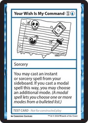 Your Wish Is My Command - Mystery Booster 2 Playtest Cards
