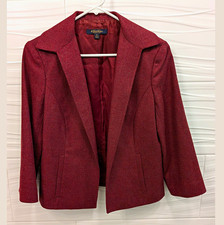 Brooks Brothers Loro Piana Women s Burgundy Cashmere Lined Jacket Blazer