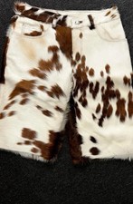 Men's New Natural Leather Shorts Genuine Soft Cowhide Causal Wear Shorts Pant