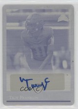 2021 Leaf Memories 1992 Base Printing Plate Cyan 1/1 Troy Franklin Auto 0j81