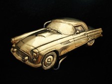Oe01165 Nos Vintage 1978 1956 Ford Thunderbird Solid Brass Baron Buckle Oe01165 Nos Vintage 1978 1956 Ford Thunderbird Solid Brass Baron Buckle