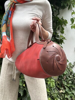 Coole Handtasche Tasche City Bag LEONETTI - Kalbsleder NEU Ausstellungsstück  