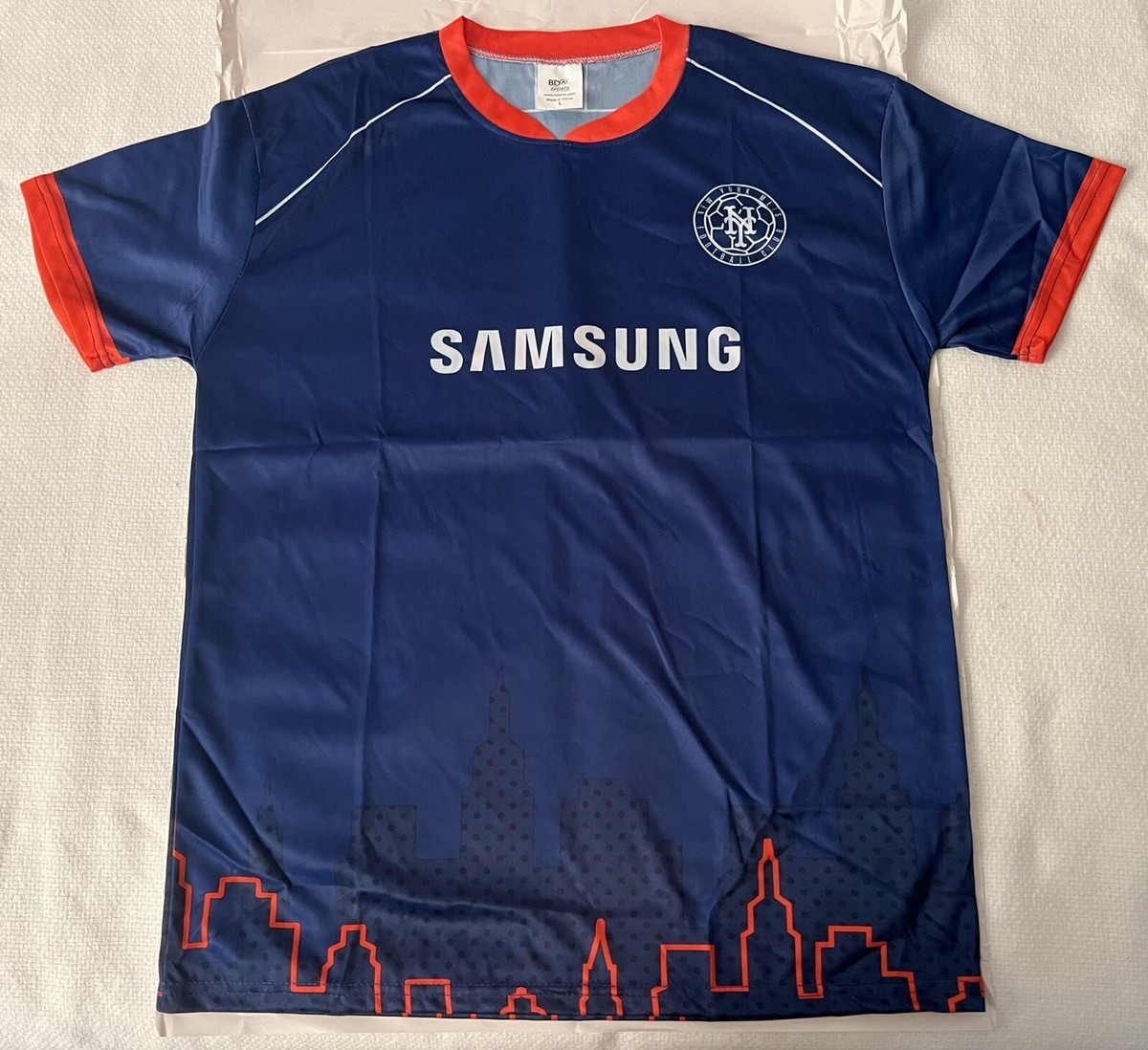 NY METS SOCCER JERSEY SGA SIZE LARGE MLB BASEBALL CITI FIELD | eBay