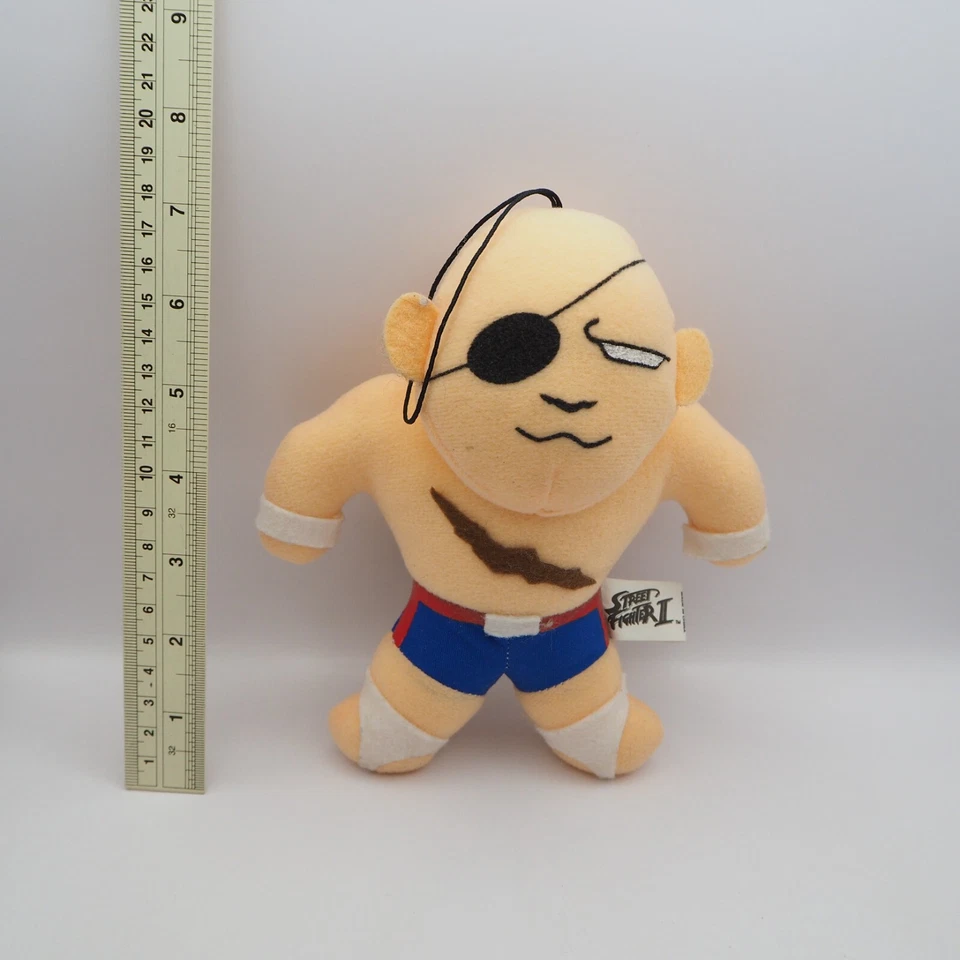 D2805A Street Fighter II SAGAT Capcom Plush 7" Stuffed Toy Doll Japan - Image 2 of 4