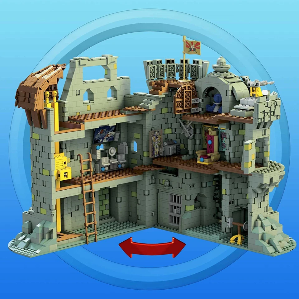 Mega Masters of the Universe Castle Grayskull MOTU 3080 pc Construction Set Toy - Image 3 of 4