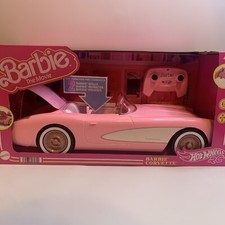 Hot Wheels RC Barbie Corvette Remote Control Car from Barbie The Movie NIB