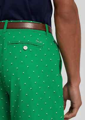 RLX Ralph Lauren Shorts Men's Size 28 Green Golf Tailored Fit 9