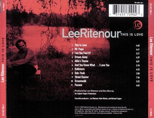 LEE RITENOUR - "This Is Love" - CD - contemporary jazz guitar - Picture 2 of 2