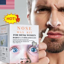 Nose Ear Hair Removal Wax Kit Painless and Easy Mens Beard Remove Waxing Set USA
