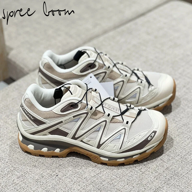 Scarpe outdoor uomo donna Salomon punta tonda stringate tacco piatto