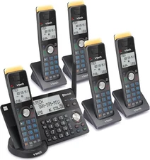 VTech Cordless Phone Answering Machine Bluetooth 5 Handset Long Range Intercom