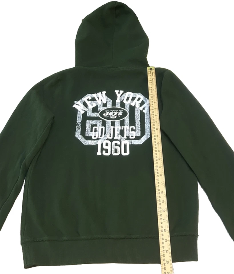 Victoria Secret Pink NY JETS NFL FOOTBALL Green PULLOVER SWEAT SHIRT HOODIE L - Изображение 4 из 4