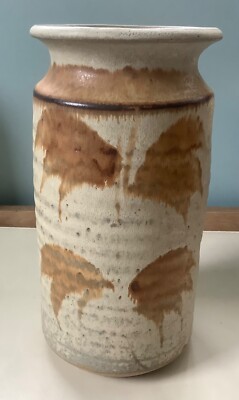 Vintage Ernest Bernard Jones Studio Pottery Vase 1960 s Beaford EJB Makers Mark