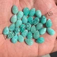 Natural Amazonite Pear 5x7 mm to 15x20 mm Cabochon Loose Gemstone Lot