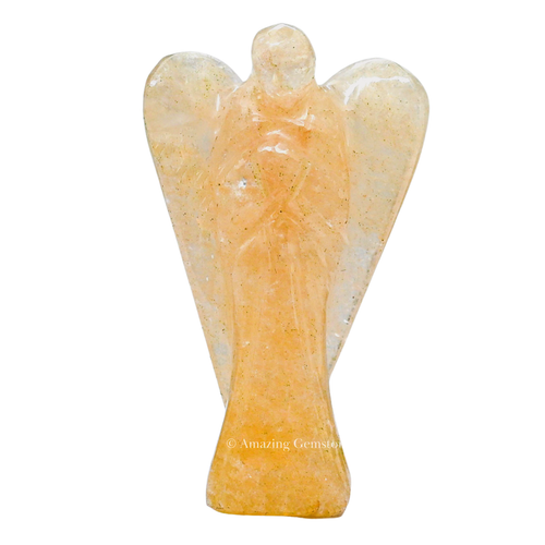Yellow Aventurine Angel Figurine - 第 8/9 張圖片