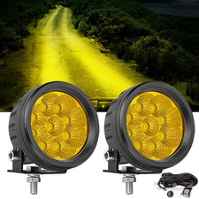 3.5 Round Amber Led Pods With Wiring Amber Fog Lights For Jeep Truck Pickup Utv 3.5 Round Amber Led Pods With Wiring Amber Fog Lights For Jeep Truck Pickup Utv