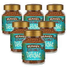 BEANIES INSTANT FLAVOURED COFFEE JARS 6 x 50g