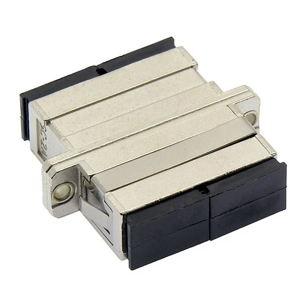 8x SC-SC Connector Fiber Optic Multimode Duplex Coupler Coupling Adapter Metal - Image 2 of 2