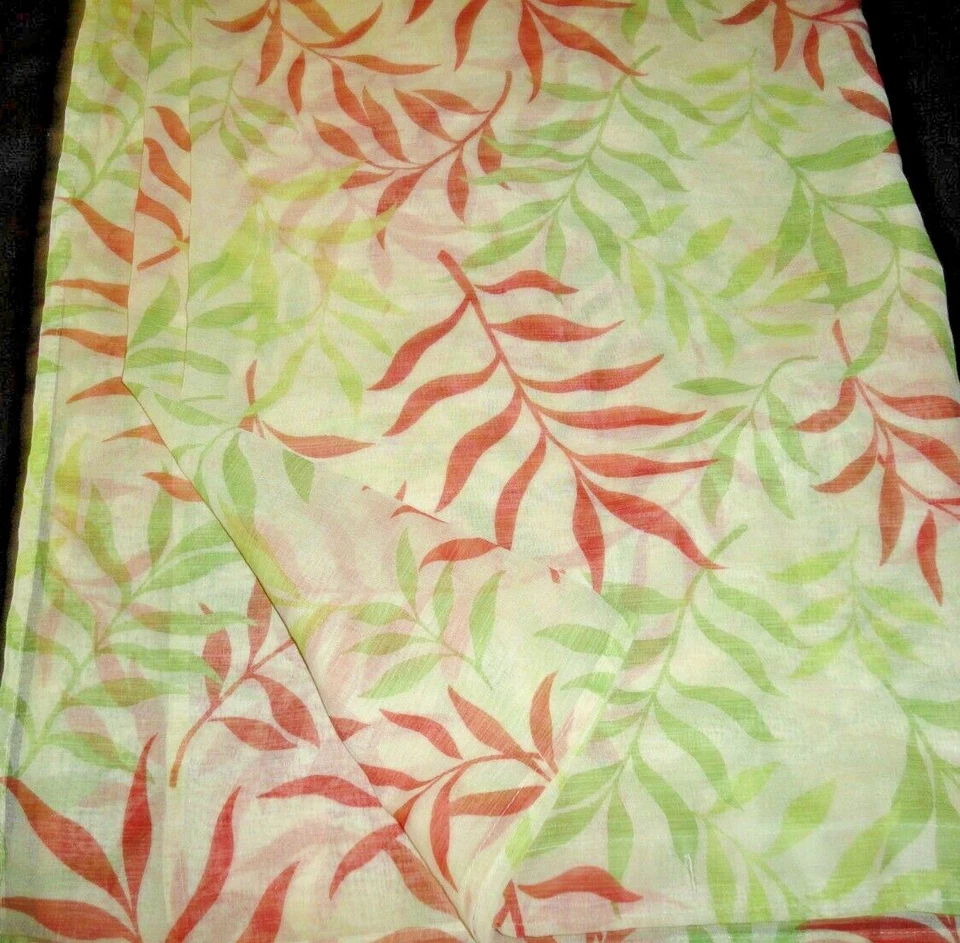 MEJOR HOGAR BAMBÚ HOJAS SEMI TRANSPARENTES ROJO VERDE (2) CORTINAS DE DUCHA 70 X 70 Foto 3 de 4