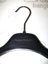 ALEXANDER MCQUEEN 15" DRESS SHIRT (hs-1) BLACK VELVET FELT HANGERS SET 20