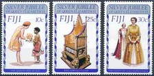 Fiji 1977 Silver Jubilee of Queen Elizabeth set SG 536-538 MM mint