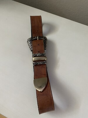 Vintage Leatherock Belt 1992 Size Small Brown | eBay