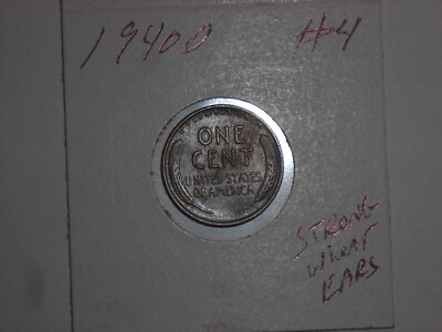 wheat penny 1940D NICE HIGH GRADE 1940-D LINCOLN CENT LOT #4 SHARP WHEAT EARS