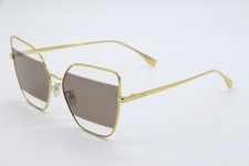 NEW FENDI FE 40015U 30E GOLD AUTHENTIC SUNGLASSES 61-17