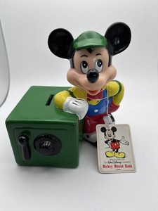 Colorful Mickey Mouse Molded Plastic Bank