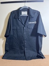 Highway 21 Men  s Halliwell Black Button Down Shirt Size XL