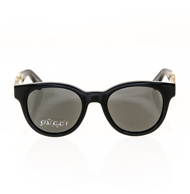 GUCCI [GG 1159/S VTDJD] Round Acetate Sunglasses GUCCI GG1159S Round Black Crystal Yellow Stripe Unisex  main image 3