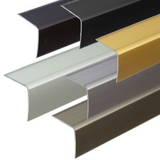 Stair nosing edging aluminium anti non slip corner edge trim bar 900x35x35mm