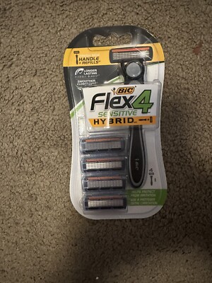 Bic Flex 4 Sensitive Hybrid Razor (1 Handle, 4 Refill Blades)