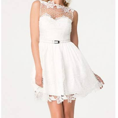 open lace back dress Organza - Dress main image 0