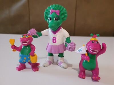 90's Lyons Group Barney Baby Bop Pvc Toys Vtg Collectibles Cake