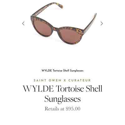 SAINT OWEN x CURATEUR || Wylde Tortoise Shell Sunglasses Saint Owen X Curateur Wylde Tortoise Shell Sunglasses and  main image 2