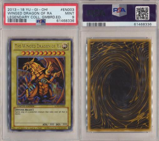 The Winged Dragon Of Ra13 - LC01-EN003 - PSA 9 MINT - Ultra