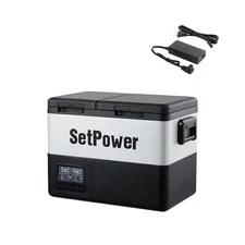 Setpower PT35 Car Refrigerator with AC Adapter,35L Dual Zone Portable Freezer...