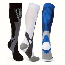 L/XL XXL Compression Socks Stockings 20-30mmHg Knee High Pain Relief Mens Womens