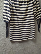 J Crew Mini Dress Womens XS  Blue and White Stripe Nautical NWT
