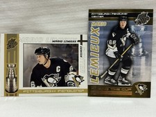 2004 Pacific QUEST FOR THE CUP RAISING THE CUP #15 MARIO LEMIEUX PLUS++Base Card