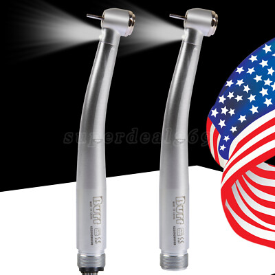 Dental LED E-generator High Speed Turbine Handpiece Push Button 2/4HOLE UDM/UDB