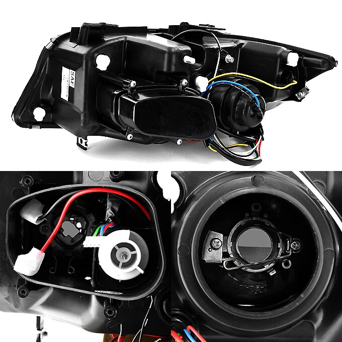 [Tapa de ojo] Se adapta a faros proyectores LED HALO AHUMADO BMW E90 serie 3 sedán 06-08 Foto 2 de 4