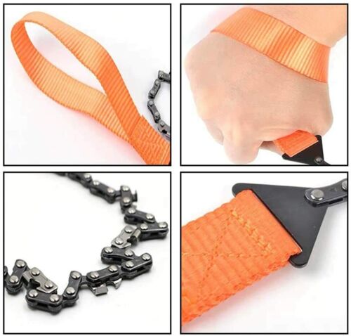 Portable Handheld Pocket Chainsaw By Sirius Survival, Color: Orange - Picture 2 of 8