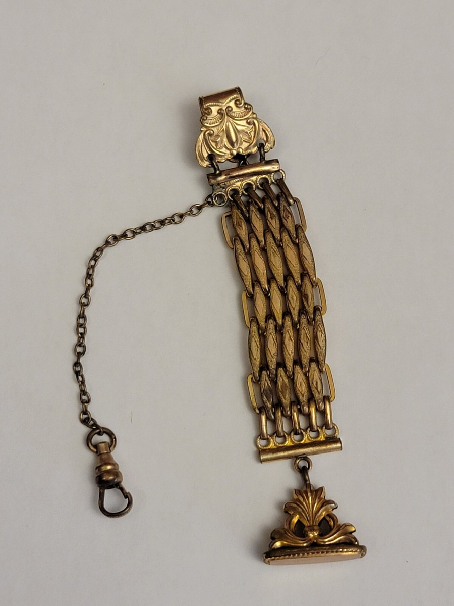 Gold Filled Old Watch Fobs Antique Victorian Gold Filled Mesh