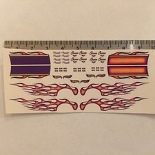 Clear 164 Waterslide Decal For 67 Camaro Purple Flames Clear 164 Waterslide Decal For 67 Camaro Purple Flames